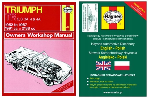 Triumph TR2 TR3 TR3A TR4 TR4A (52-67) Haynes керівництво по ремонту + БЕЗКОШТОВНО 24 год.