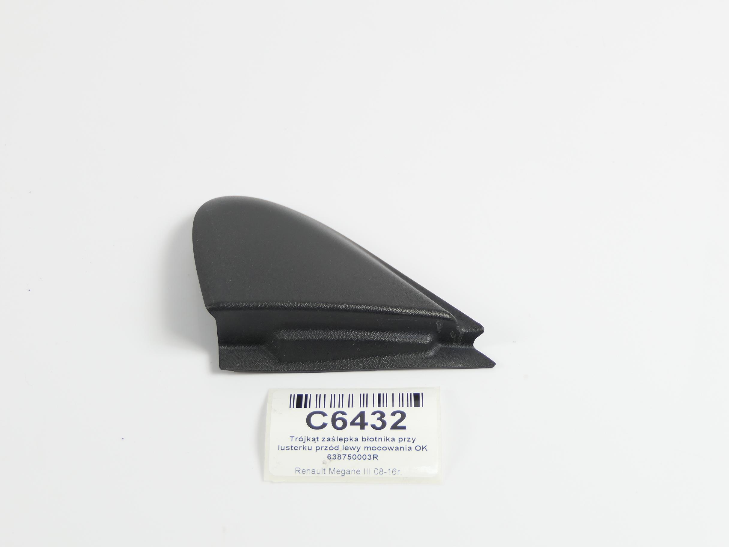 638750003R - Треугольник крышка крыла передняя левая Megane III 3