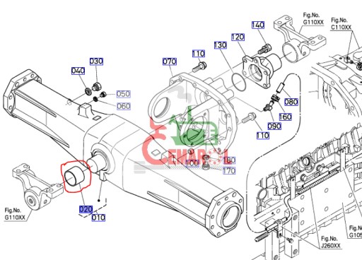 3387042160 - Втулка Kubota Оригинал m105-135gx