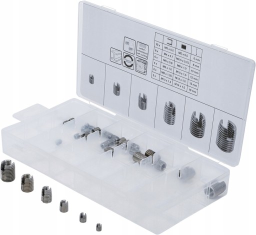 Втулки редукционные под резьбу М5-М14, 32 шт.
