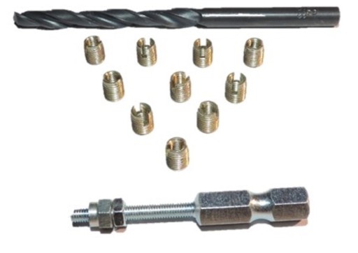 Зламані гільзи, ремонтна різьба М4 х 0,7 8мм, комплект