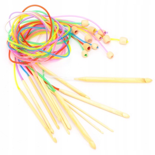 Туніський гачок для в'язання гачком Карбонізована бамбукова голка