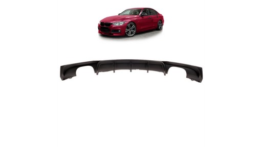 Задний диффузор Matt Black BMW 3 F30 F31 2011-2018