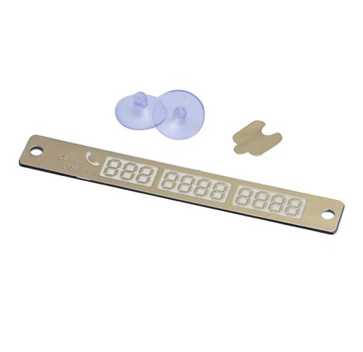 Тимчасова картка паркування Tele візитна картка з номером телефону повідомлення