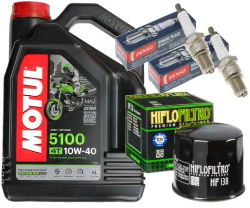 U24ESR-N ZESTAW MOTUL 5100 10W40 4L FILTRY SUZUKI DL 650 V-STROM 04-11 - U24ESR-N КОМПЛЕКТ MOTUL 5100 10W40 4L ФІЛЬТРИ SUZUKI DL 650 V-STROM 04-11