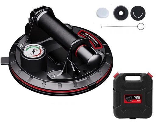 РУЧКА ПРИСОСКА С НАСОСОМ ДЛЯ ГЛАЗУРИ ПЛИТКИ СТЕКЛА 300 КГ ВАКУУМНЫЙ МАНОМЕТР