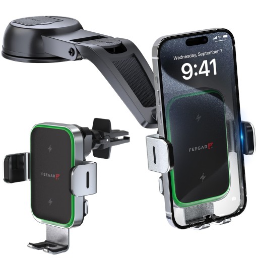 FEEGAR QH400 АВТОМОБІЛЬНИЙ ТРИМАЧ ДЛЯ ТЕЛЕФОНУ ІНДУКТИВНИЙ ЗАРЯДНИЙ ПРИСТРІЙ