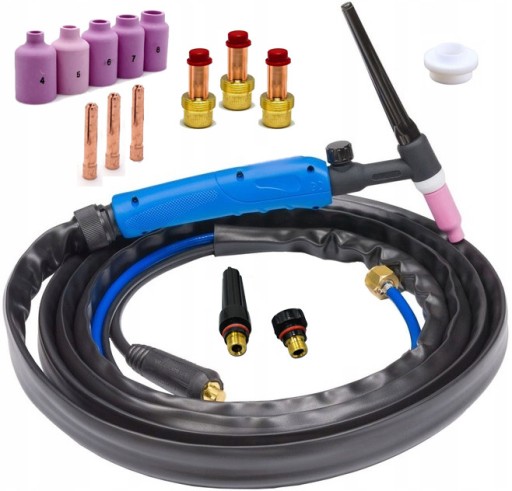 СВАРОЧНАЯ ГОРЕЛКА TIG SR17 V ОБЪЕКТИВ СОПЛА