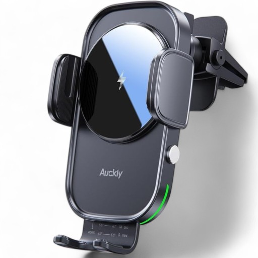 ТРИМАЧ З ІНДУКЦІЙНИМ ЗАРЯДНИМ ПРИСТРОЄМ АВТОМАТИЧНИЙ ЗАЖИМ МЕТАЛЕВИЙ ЗАЖИМ AUCKLY