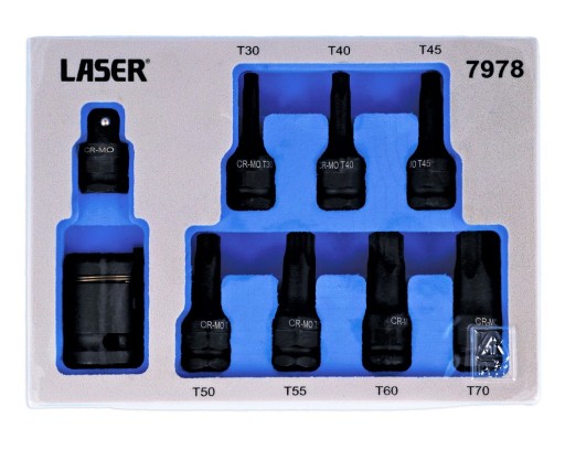 Ударные розетки TORX 3/8 1/8 17 мм