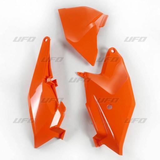 KT04086127 - ЗАДНИЕ СТОРОНЫ UFO KTM SX 85 '18-2023 С КРЫШКОЙ ВОЗДУШНОГО ФИЛЬТРА ОРАНЖЕВОГО ЦВЕТА