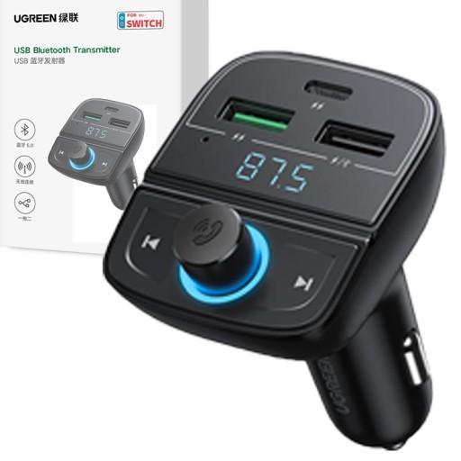 Ugreen TRANSMITER зарядний пристрій MP3 3X USB TF micro SD