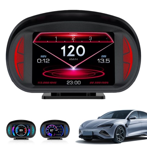 УНИВЕРСАЛЬНЫЙ HEAD UP, СЧЕТЧИК СПИДОМЕТРА, HUD-ДИСПЛЕЙ OBD+GPS 2 В 1