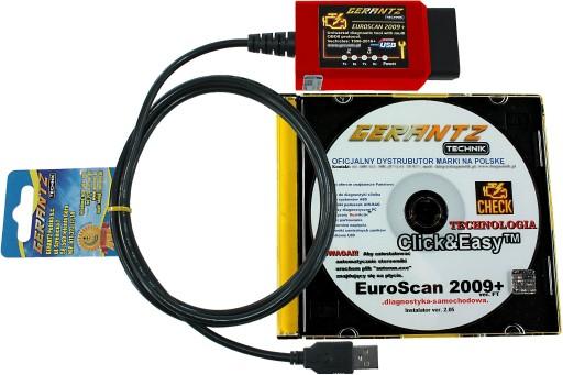 UNIVERSAL EuroScan 2009 + interface for cars 1996-2021