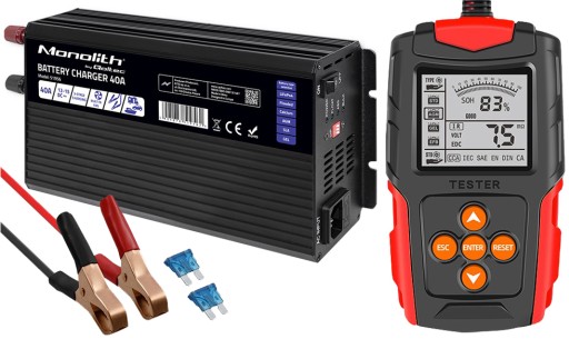 УНІВЕРСАЛЬНИЙ ЛІНІЙНИЙ ВИПРЯМЛЯЧ ДЛЯ АКУМУЛЯТОРІВ LIFEPO4 AGM GEL 40A + ТЕСТЕР