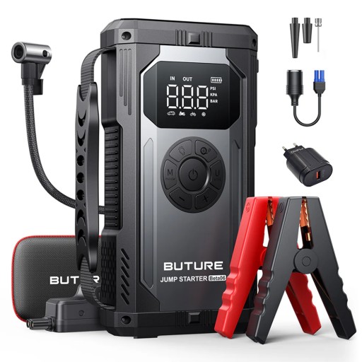 АВТОМОБІЛЬНИЙ СТАРТЕР BUTURE 12V 4000A із зарядним пристроєм FUMO 3A