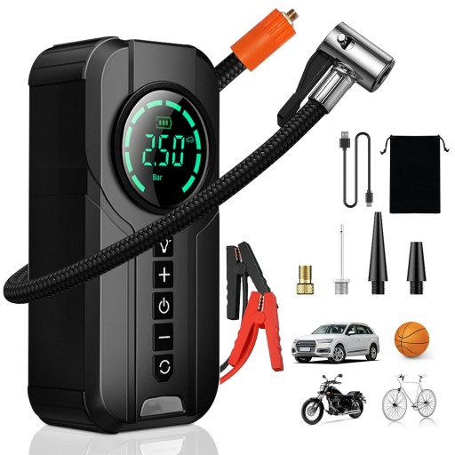 JUMP STARTER BOOSTER КОМПРЕСОР POWERBANK 12V 1000A