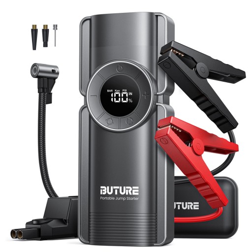 ПУСКОВИЙ ПРИСТРІЙ POWERBANK BOOSTER JUMP STARTER 2500A КОМПРЕСОР