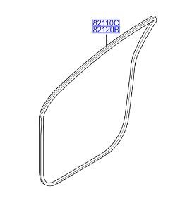 821102Y0004X - УЩІЛЬНЕННЯ ПЕРЕДНЬОЇ ЛІВОЇ ДВЕРІ HYUNDAI IX35