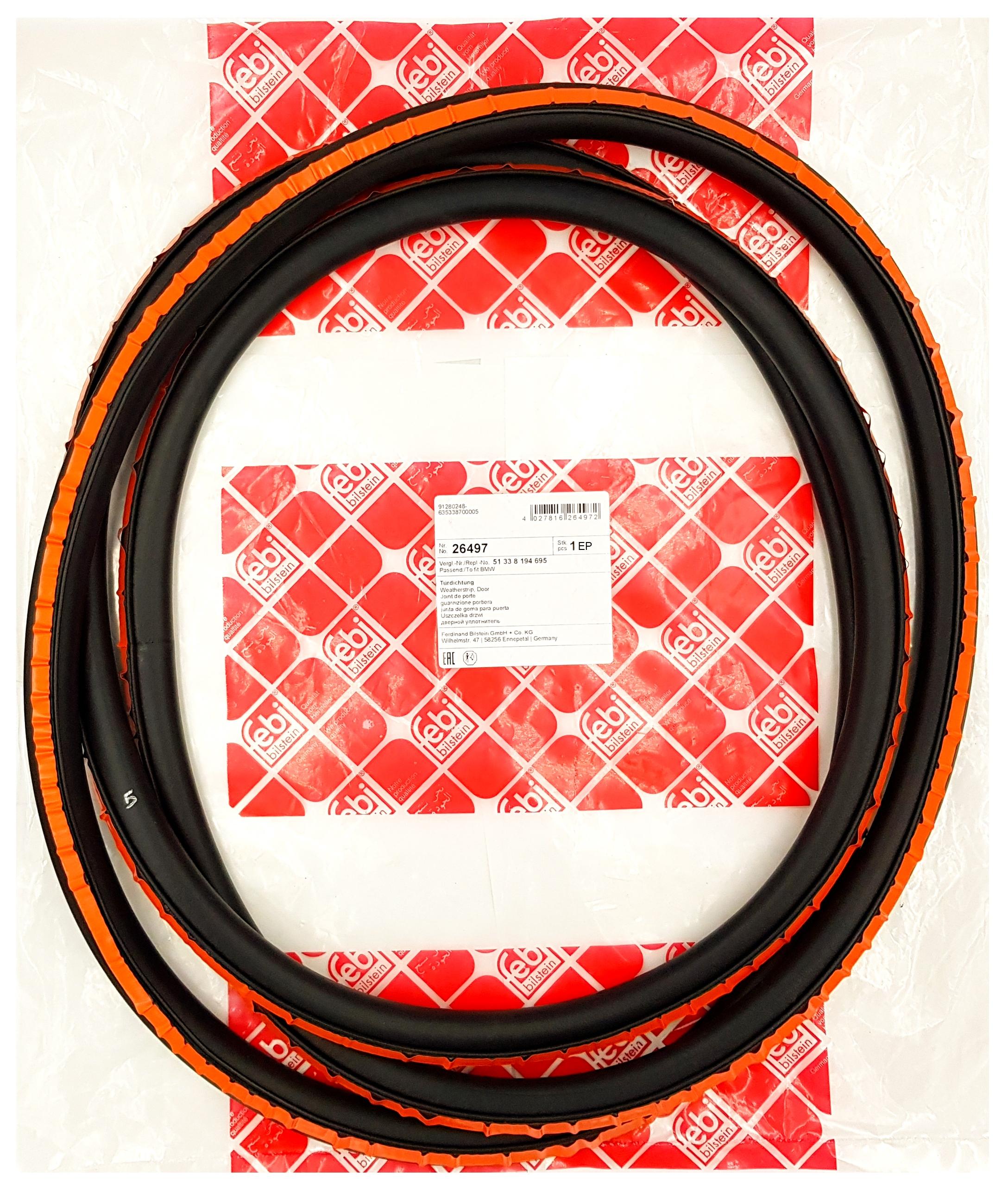 26497 - Уплотнитель двери ПД л BMW 3 E46 FEBI BILSTEIN