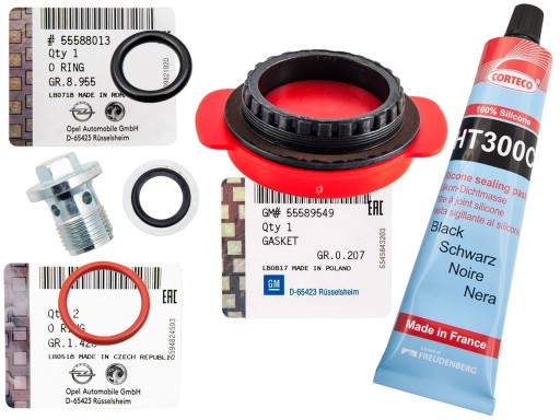 646125 - КОМПЛЕКТ ПРОКЛАДОК DRAGON ORINGS OPEL ZAFIRA C 2.0