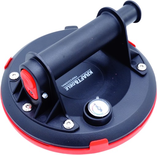 Ручка вакуумная присоска для стекла с манометром 190 кг + чехол 22479