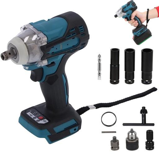 Електричний ударний гайковерт 520 нм 1/2 + адаптери
