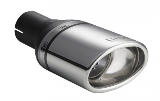 Наконечник глушника овальний універсальний 120×80 мм, довжина 120 мм, монтажний діаметр. 60 мм