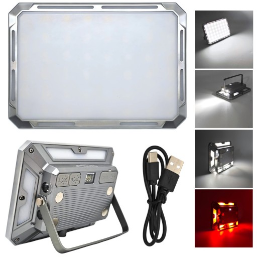 Универсальный светодиодный рабочий фонарь с плавной регулировкой цвета и мощности света USB-C