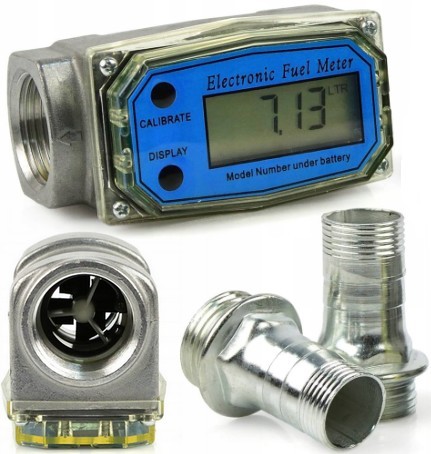 Универсальный счетчик потока жидкого топлива дизель бензин керосин ЖК 1'