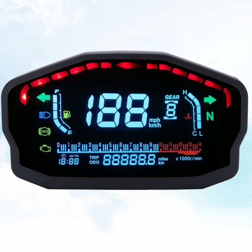 65463 - Універсальний цифровий спідометр для мотоцикла li