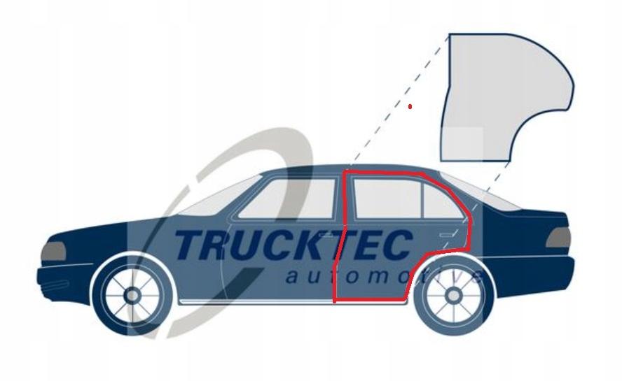 116 730 - Ущільнювач дверей лівий задній Mercedes W116 S-Class