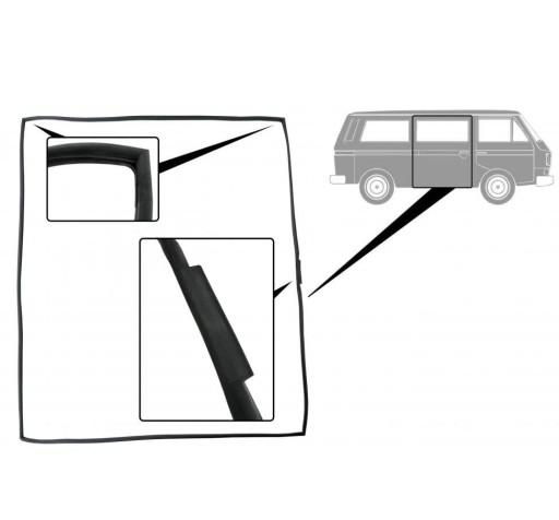 077530P - Уплотнение раздвижной двери правой VW Transporter T3