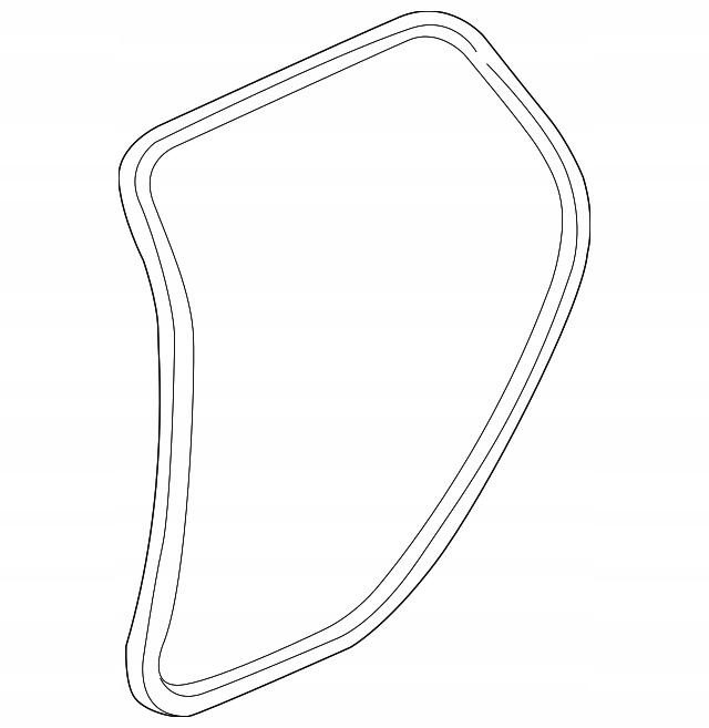 31434308 - Уплотнитель края двери правый задний Volvo