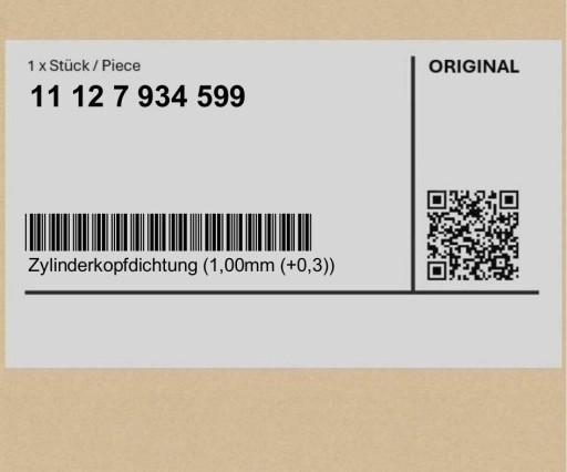 11127934599 7934599 ( INTRAD ) - Прокладка головки (1,00 мм (+0,3)) MINI 1 F40 F52 2 F44 F45 F46 U06 F57