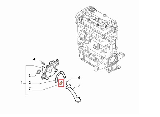 71754365 - Прокладка дракона, масляный насос 1.75 FIAT ALFA