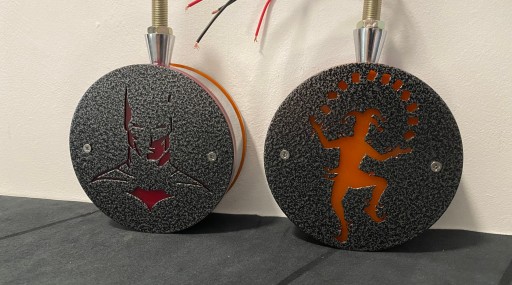 Зеркальные уши Бэтмен против Джокера, оранжевые и красные