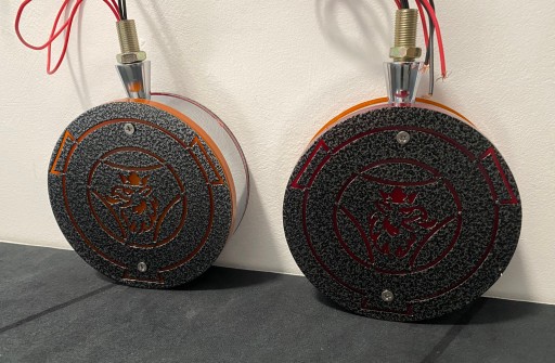 Зеркальные уши Scania Vabis 1, оранжево-красные