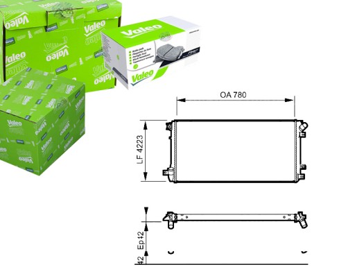 86743065 - Valeo 735112 радиатор двигателя valeo renault master 06-> 2.5 dci
