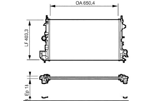 734981/VAL - РАДИАТОР VALEO OPEL WATER VECTRA C 1.8 02-