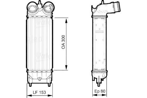 818244/VAL - ОХЛАДИТЕЛЬ ВПУСКА VALEO CITROEN C5 II