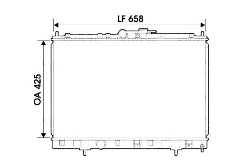 734198/VAL - Радиатор двигателя валео мицубиси паджеро пинин 1.