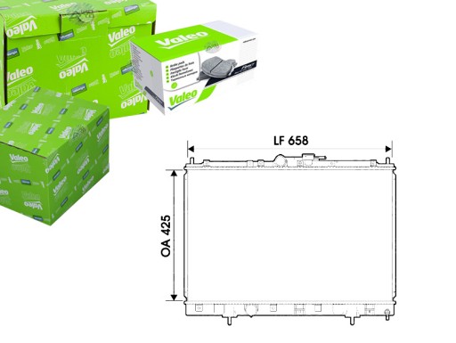 VAL734198/RS3 - РАДІАТОР ДВИГУНА VALEO PL031280R 2649989 2642169