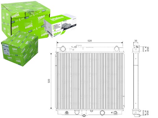 VAL701596/RS7 - РАДІАТОР ДВИГУНА VALEO VAL, 701596