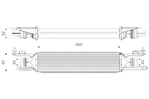 818578 - ИНТЕРКУЛЕР VALEO БЕЗ КЛАПАНА EGR OPEL CORSA D 1.3D 07/06-08/14