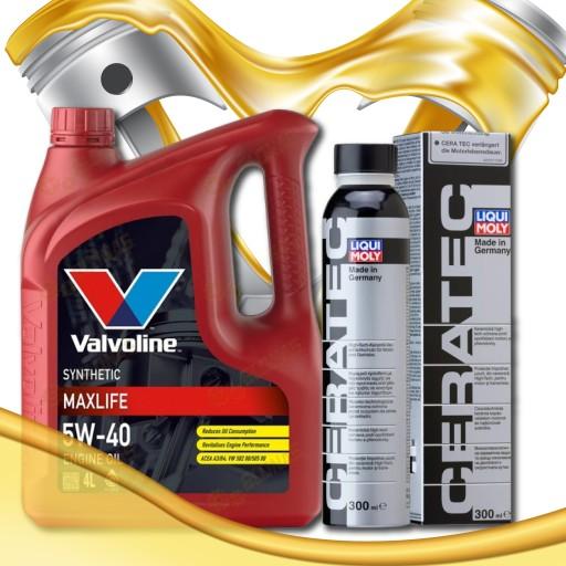 VALVOLINE MAXLIFE 5W40 + LIQUI MOLY CERATEC ENGINE PROTECTION 7181