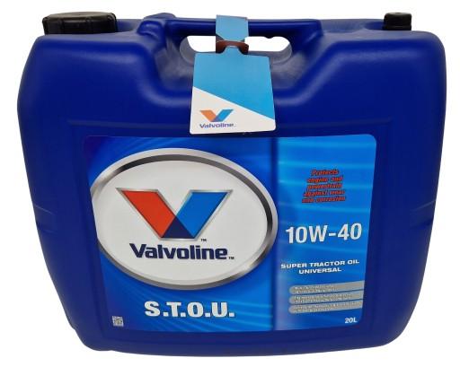 VALVOLINE STOU 10W40 20L Гідравлічна трансмісія