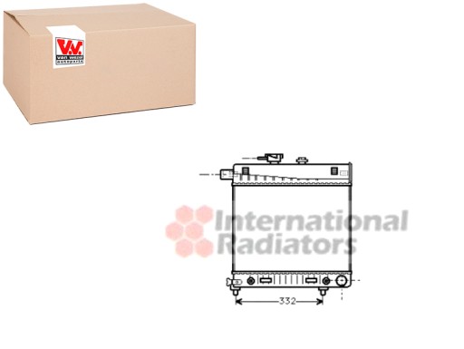 VAN30002150(EXT) - РАДІАТОР ДВИГУНА VAN WEZEL MERCEDES VAN WEZEL