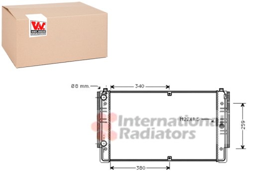 VAN58002149(EXT) - РАДІАТОР ДВИГУНА VAN WEZEL VW VAN WEZEL