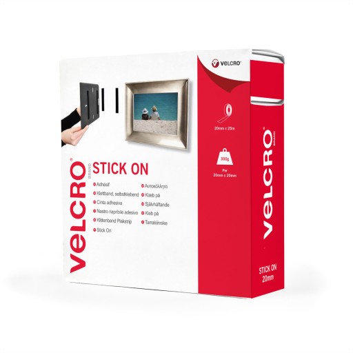 VELCRO Самоклеюча липучка 20мм х 25м 50см office home біла